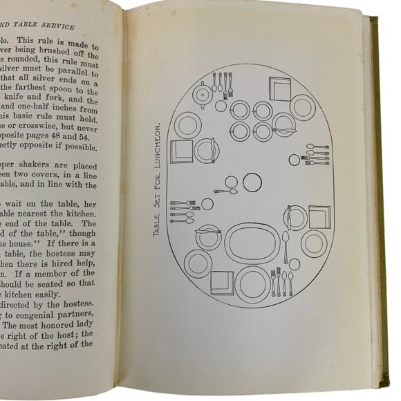 Meal Planning & Table Service N Beth Bailey 1936 Hardcover Revised Edition - Picture 11 of 16